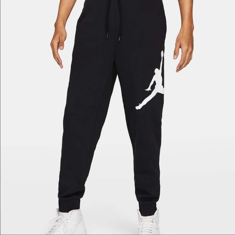 Nike Air Jordan Jumpman Fleece Sweatpants Black Size Large